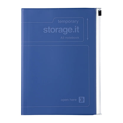 Eco-friendly refillable Notebook A5 / STORAGE.it: Navy