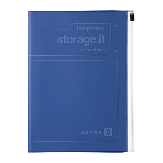 Eco-friendly refillable Notebook A5 / STORAGE.it: Navy