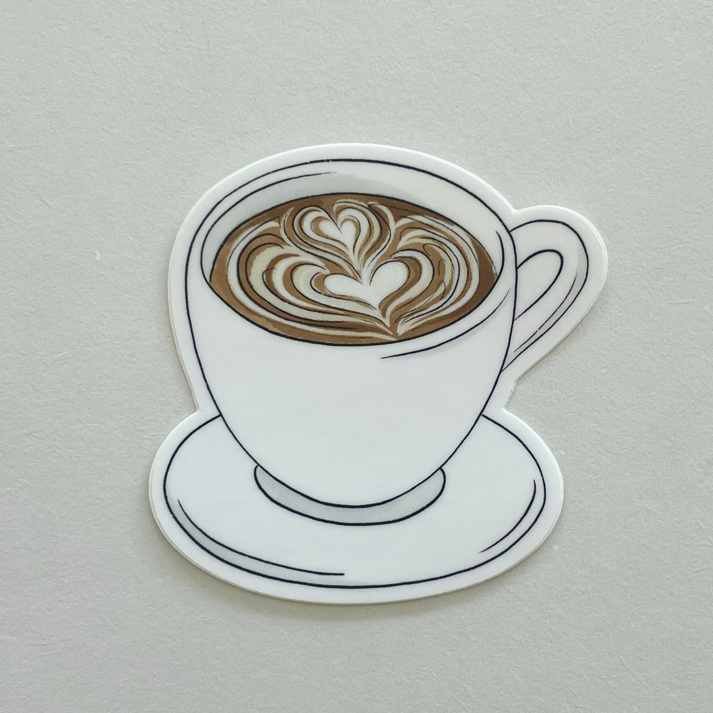 Cappuccino Vinyl Sticker