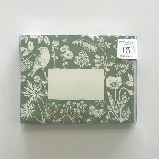 Meadow Boxed Set of 15 Envelopes