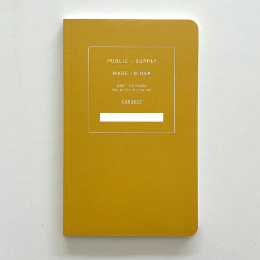 Soft Cover Notebook - Yellow