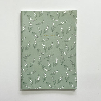 A5 Softcover Grid Notebook | Lily Of The Valley