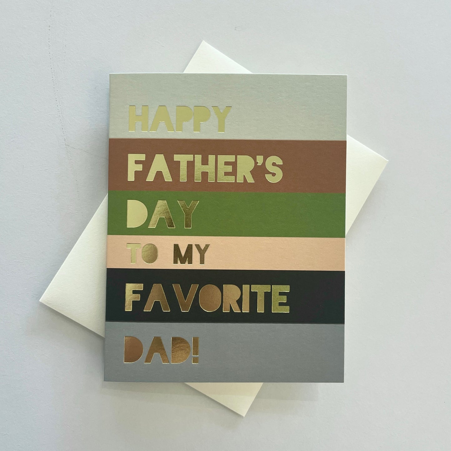 Colorblock Dad Greeting Card