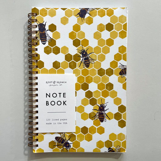 Honeybee Spiral Bound Notebook