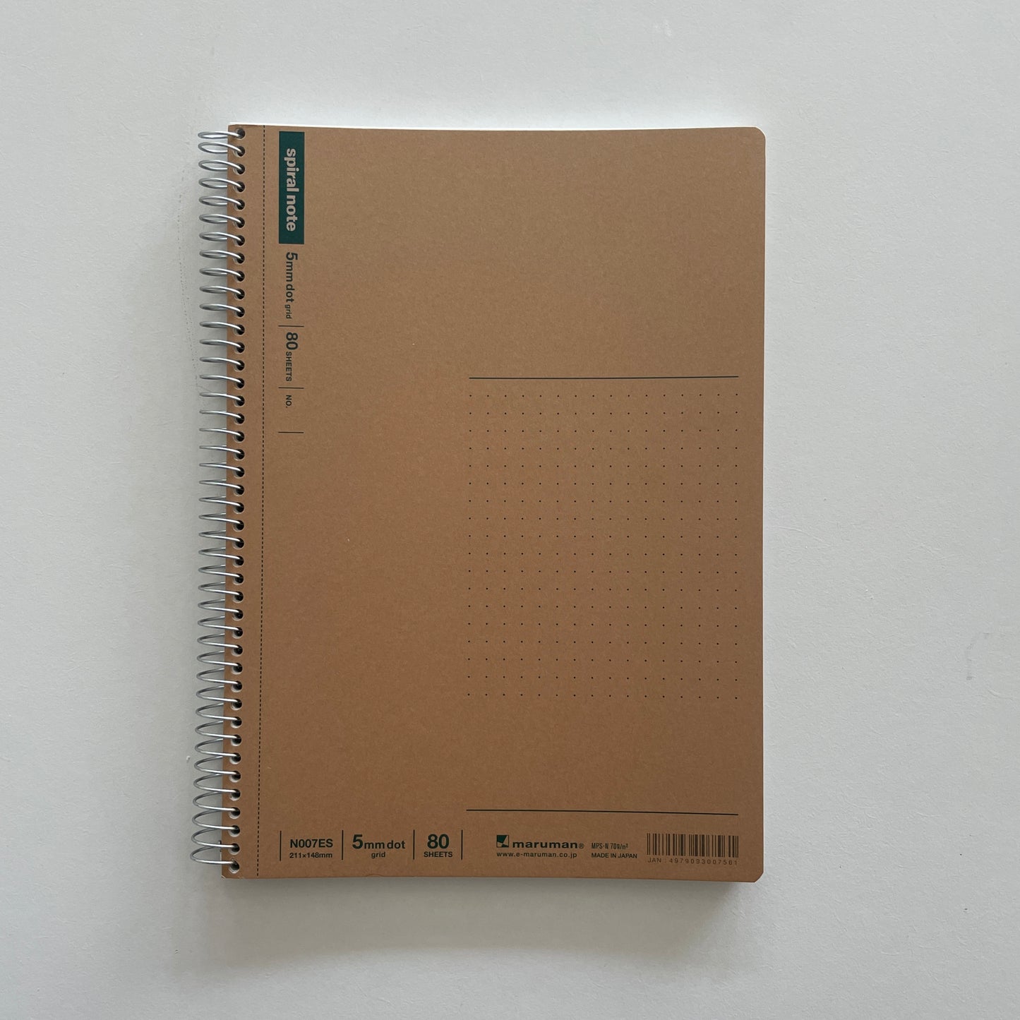 Maruman A5 Dot Grid Spiral Notebook