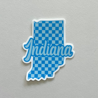 Indiana Checker Sticker