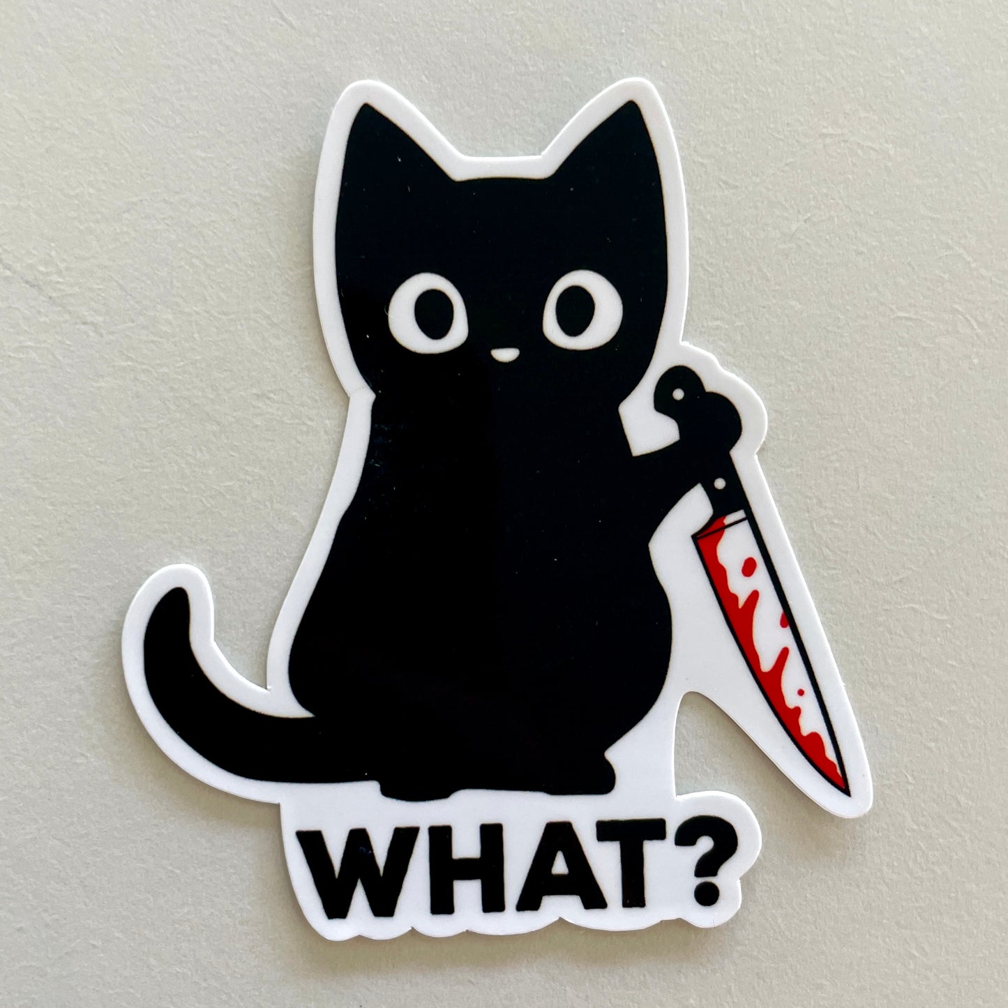 Murder Cat Vinyl Sticker