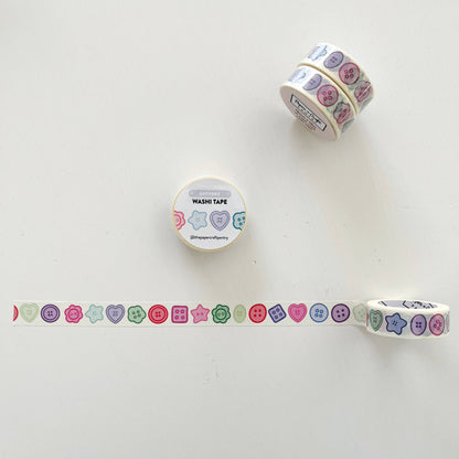 Buttons Washi Tape - 15mm