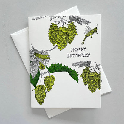 Hoppy Birthday Letterpress Greeting Card