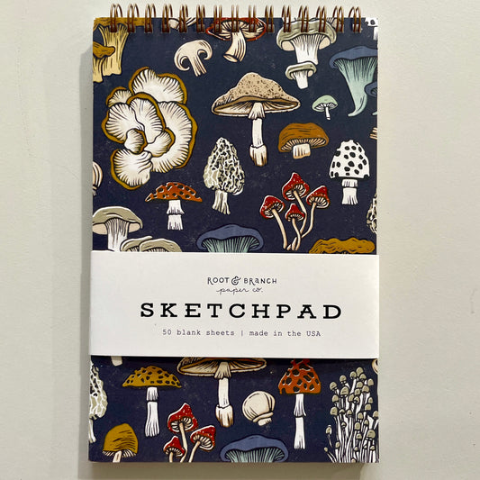 Mushroom Spiral Bound Sketchpad