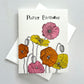 Poppy Birthday Letterpress Greeting Card