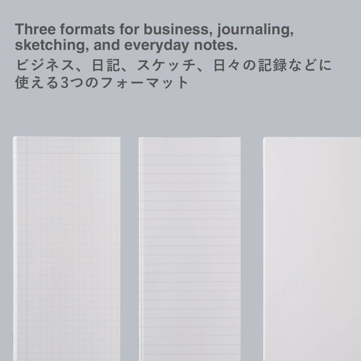 EDiT A6 Lightweight Notebook - 3 Layout (Grid, Ruled, Blank): 7 mm Ruled