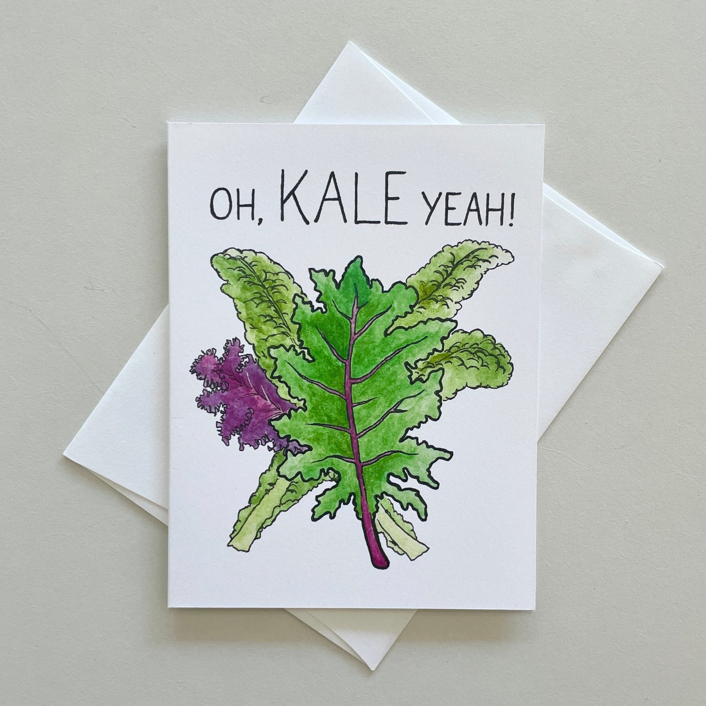 Oh, Kale Yeah! Greeting Card