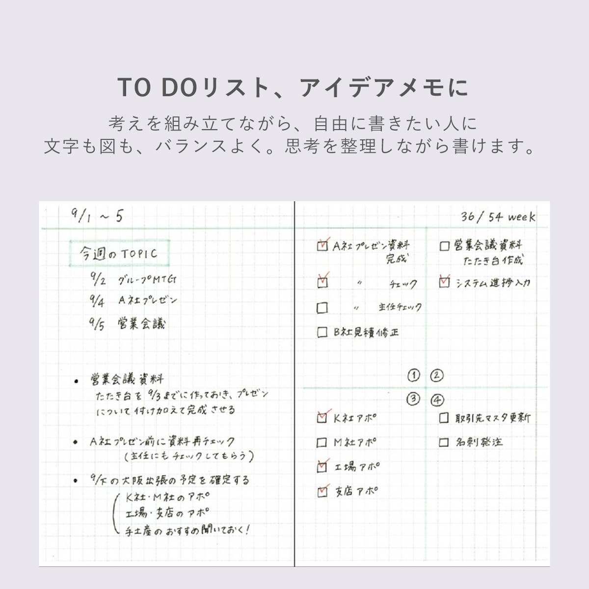 EDiT A6 Lightweight Notebook - 3 Layout (Grid, Ruled, Blank): 7 mm Ruled
