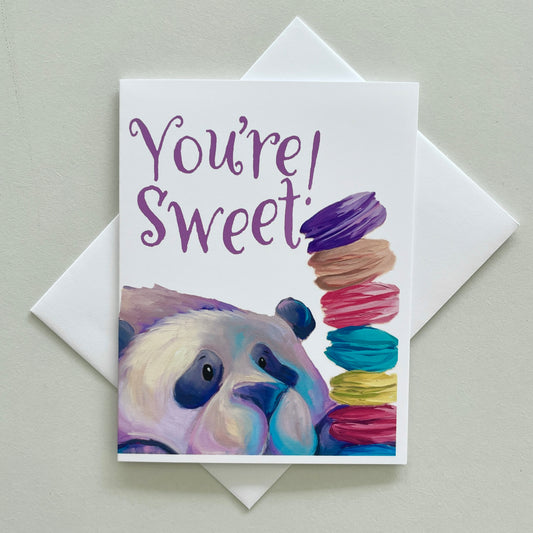You're Sweet Panda Greeting Card