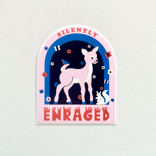 Silently Enraged Vinyl Sticker