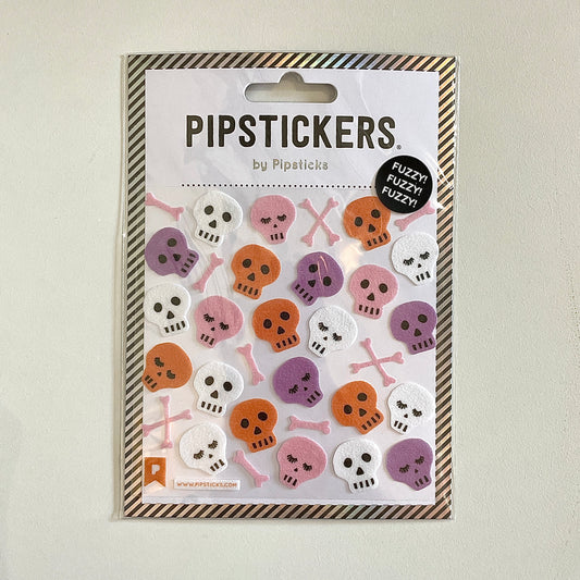 Fuzzy Skull Pipstickers