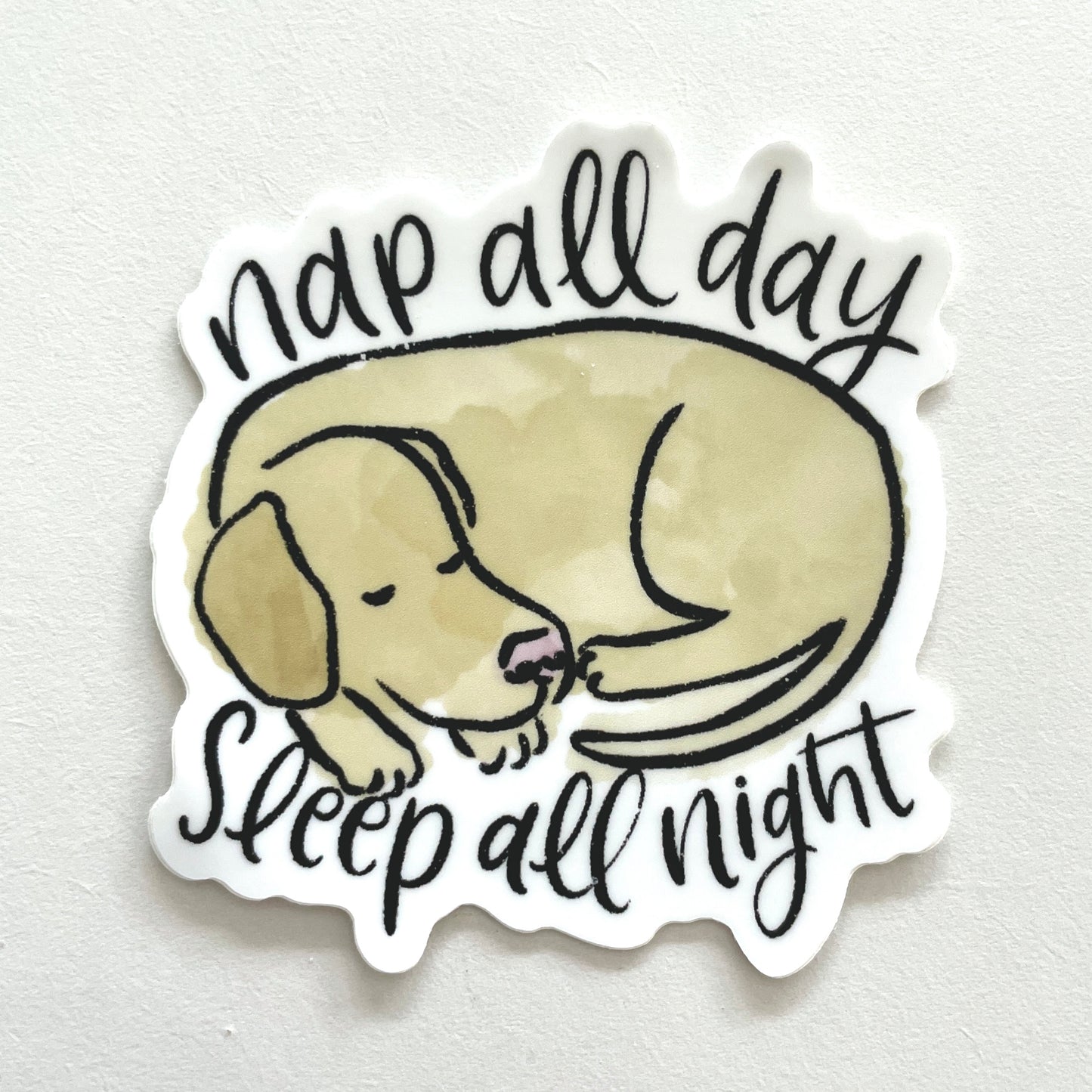 Nap All Day Vinyl Sticker