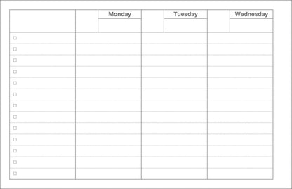 Dayfree Weekly Schedule: Craft