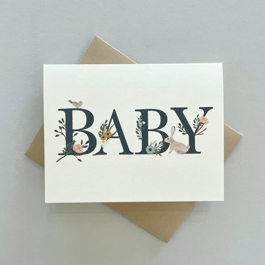 Baby Floral Greeting Card