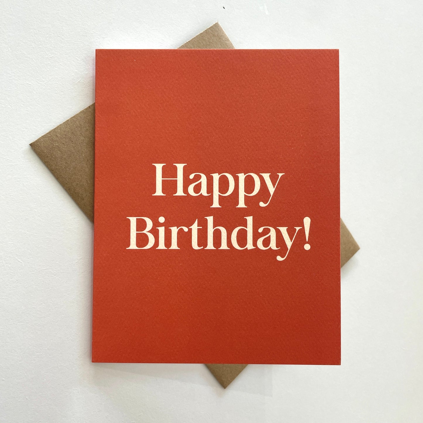 Serif Happy Birthday Card