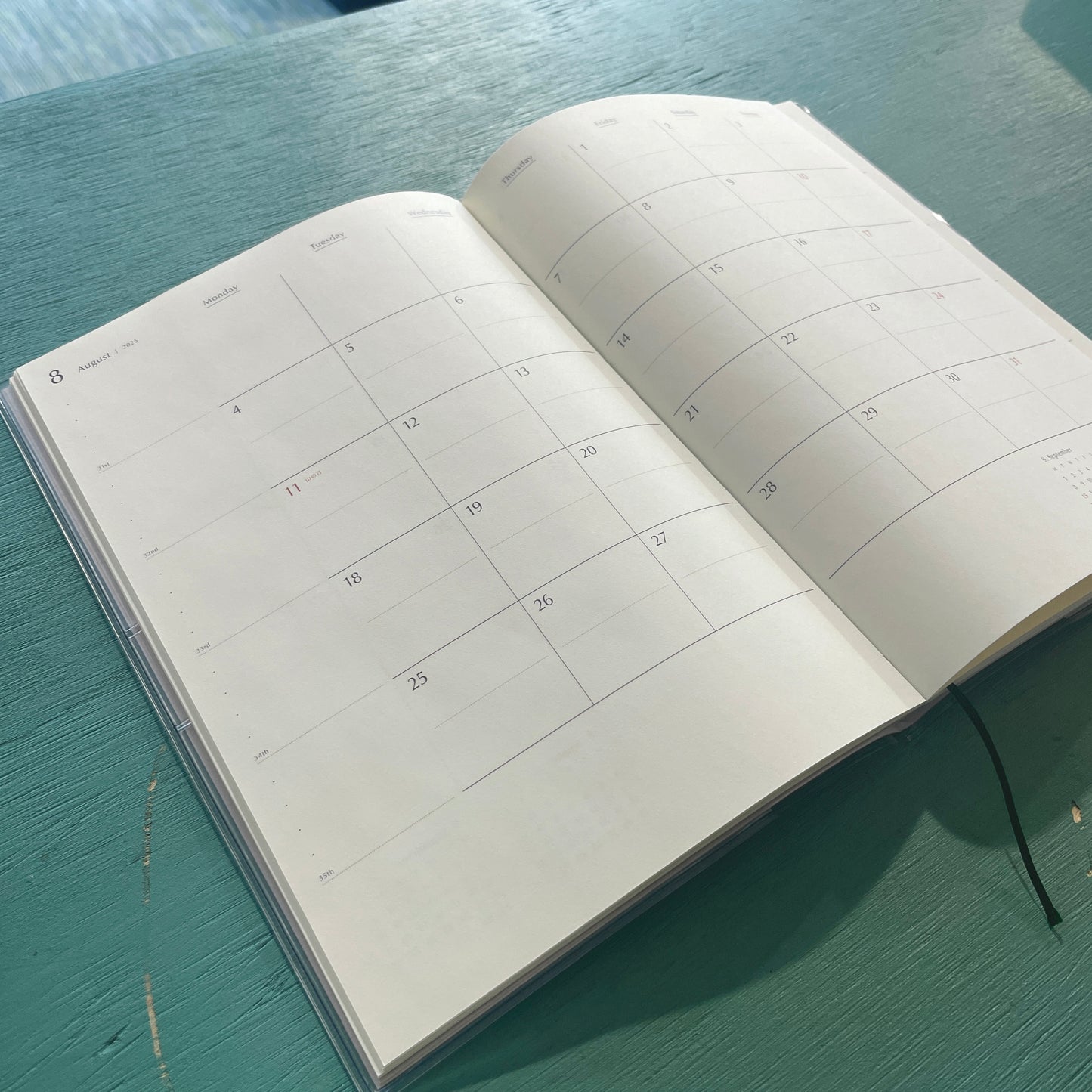 A5 Monthly Coton Planner