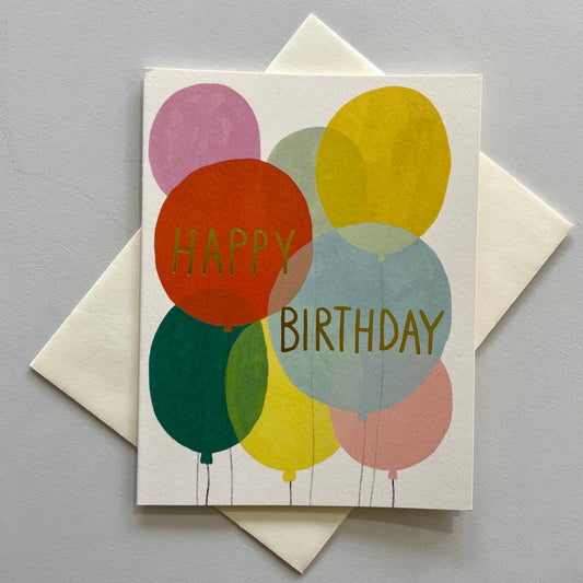 Birthday Balloons Greeting Card