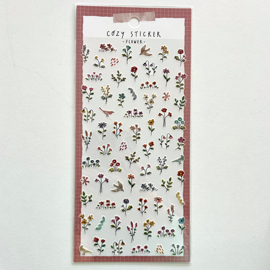 Cozy Flower Sticker Sheet