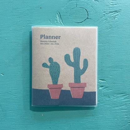 2025 Monthly Square Cactus Planner