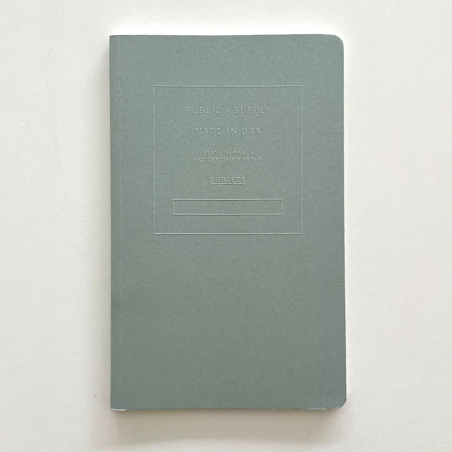 Public Supply Notebook - Dot Grid Embossed