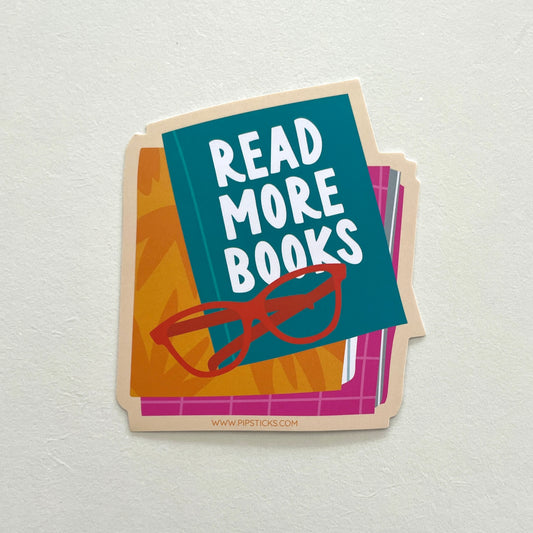 Read More Books Pipsticks Sticker