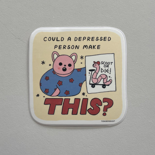 Could A Depressed Person Make This Vinyl Sticker