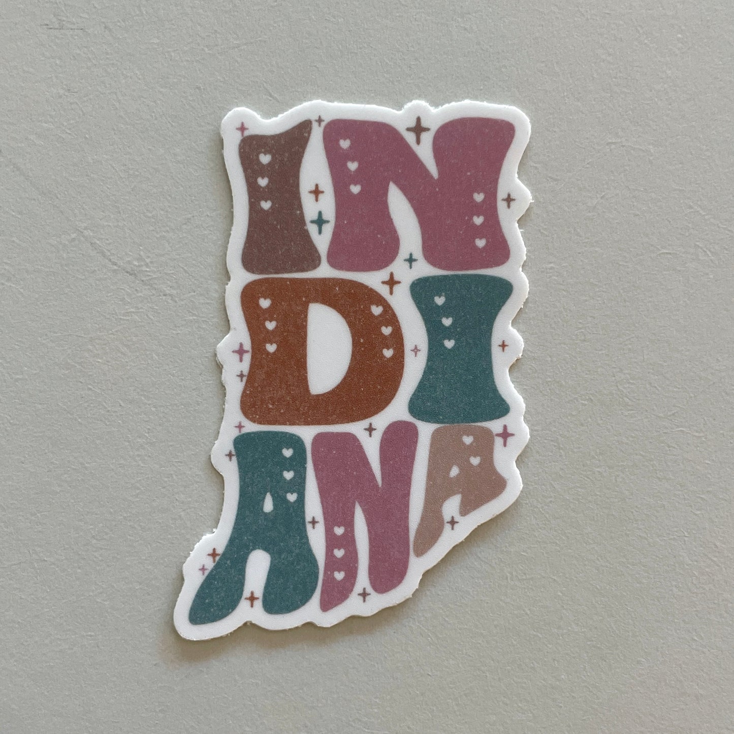 Indiana State Vinyl Sticker