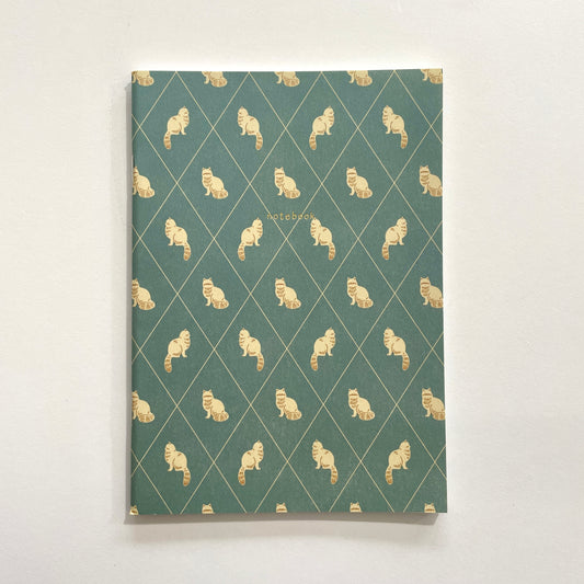 A5 Softcover Grid Notebook | Cats