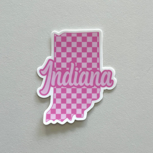 Indiana Checker Sticker