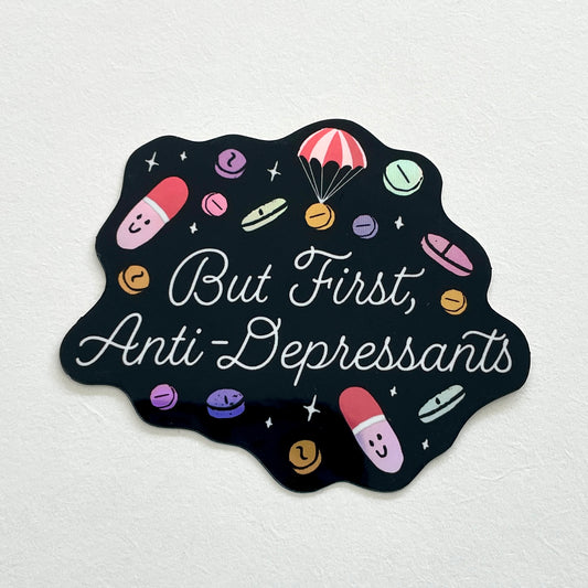 Anti-depressants Holographic Sticker