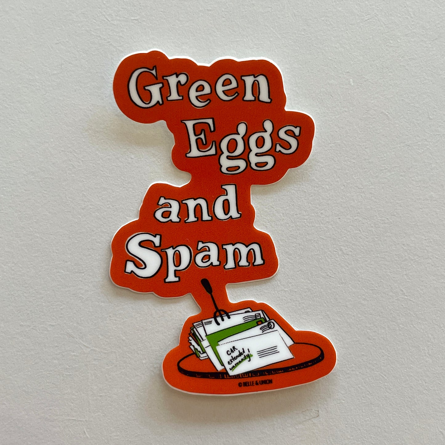 Green Eggs And Spam Vinyl Sticker