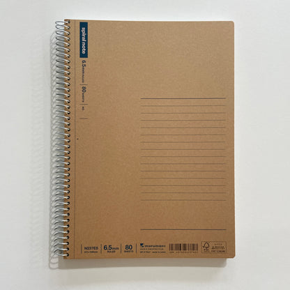 Maruman A5 Lined Spiral Notebook