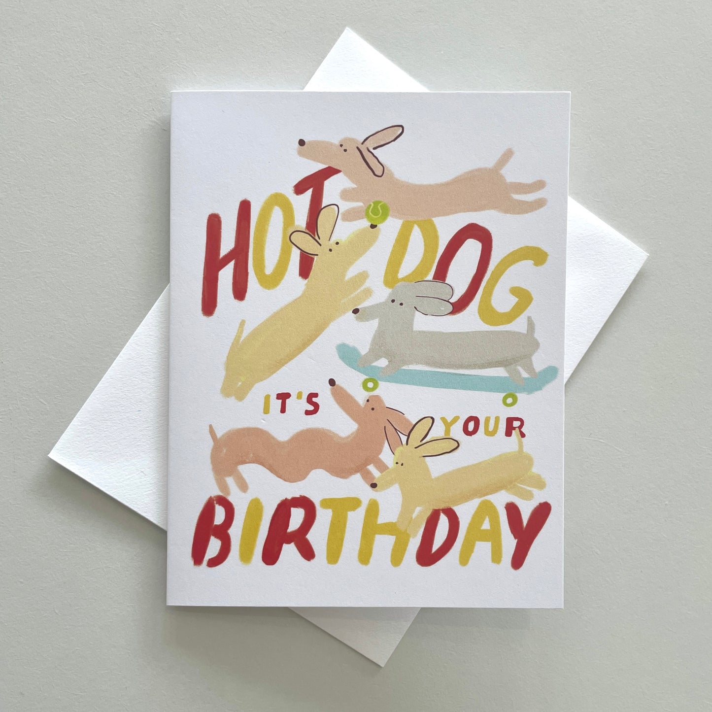 Hot Dog Birthday Card