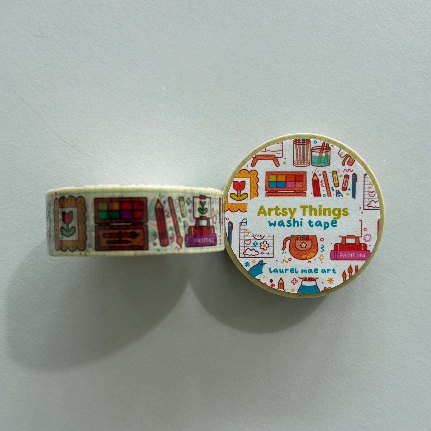 Art supply themed washi tape