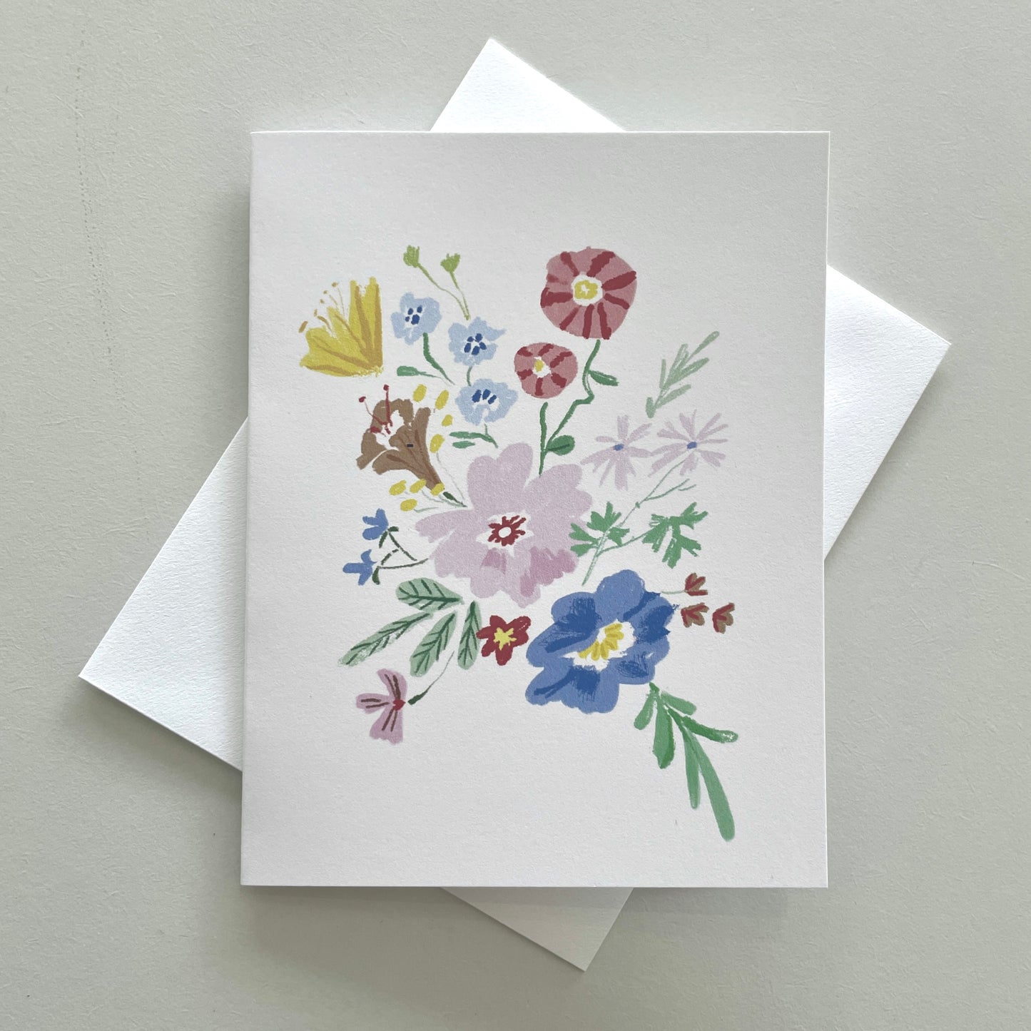 Pastel Florals Greeting Card