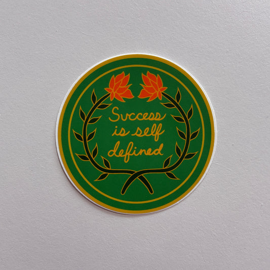 Success Is Self Defined Vinyl Sticker