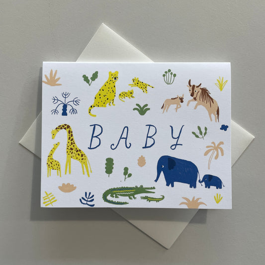 Baby Safari Greeting Card