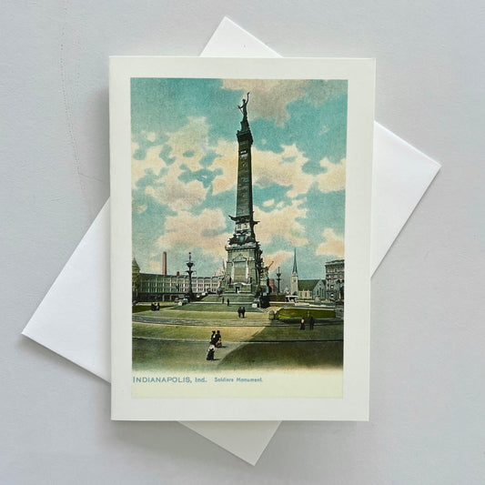Soldiers and Sailors Monument - Vintage Greeting Card