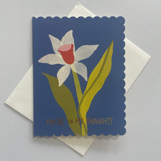 Daffodil In My Thoughts Greeting Card