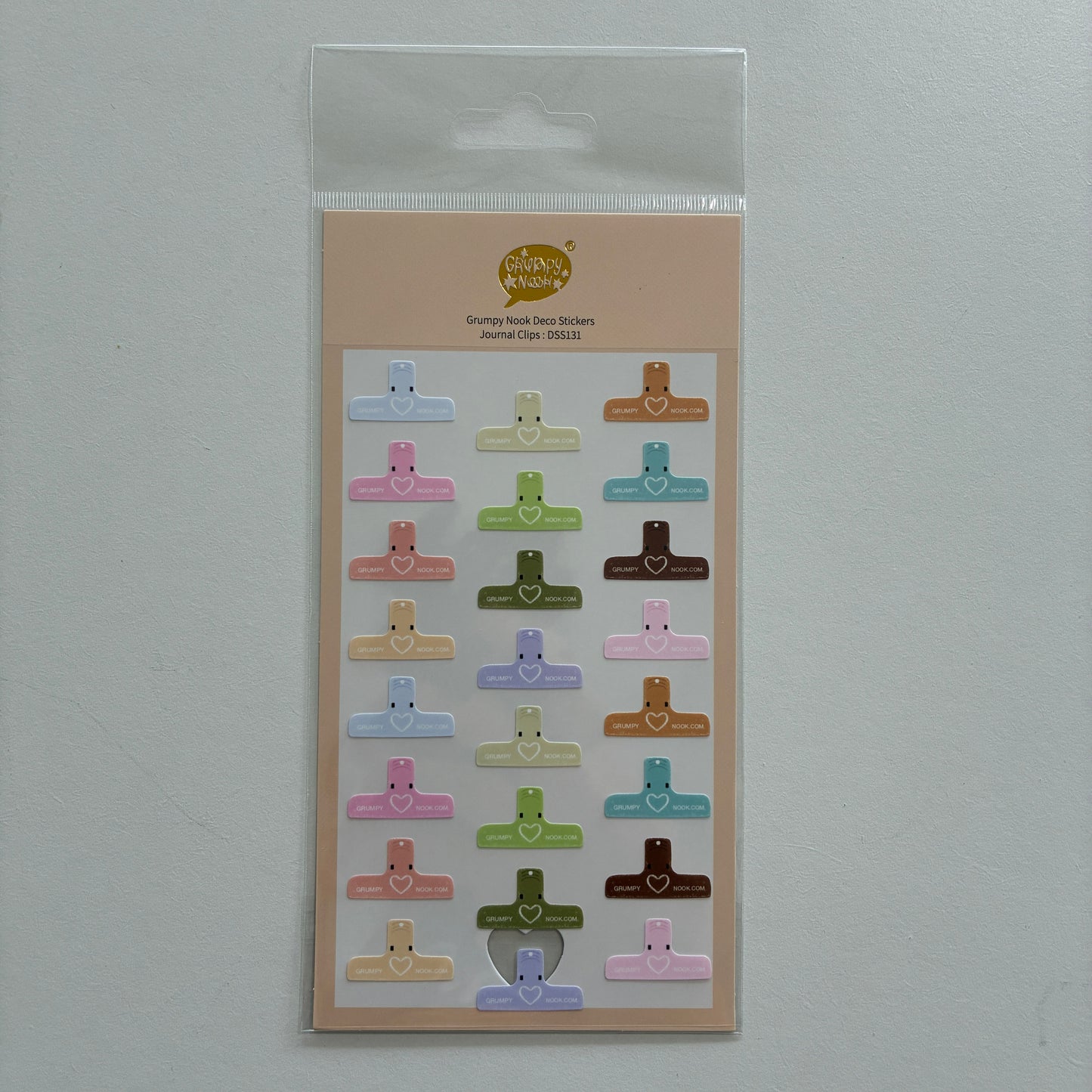 Journal Clip sticker sheet