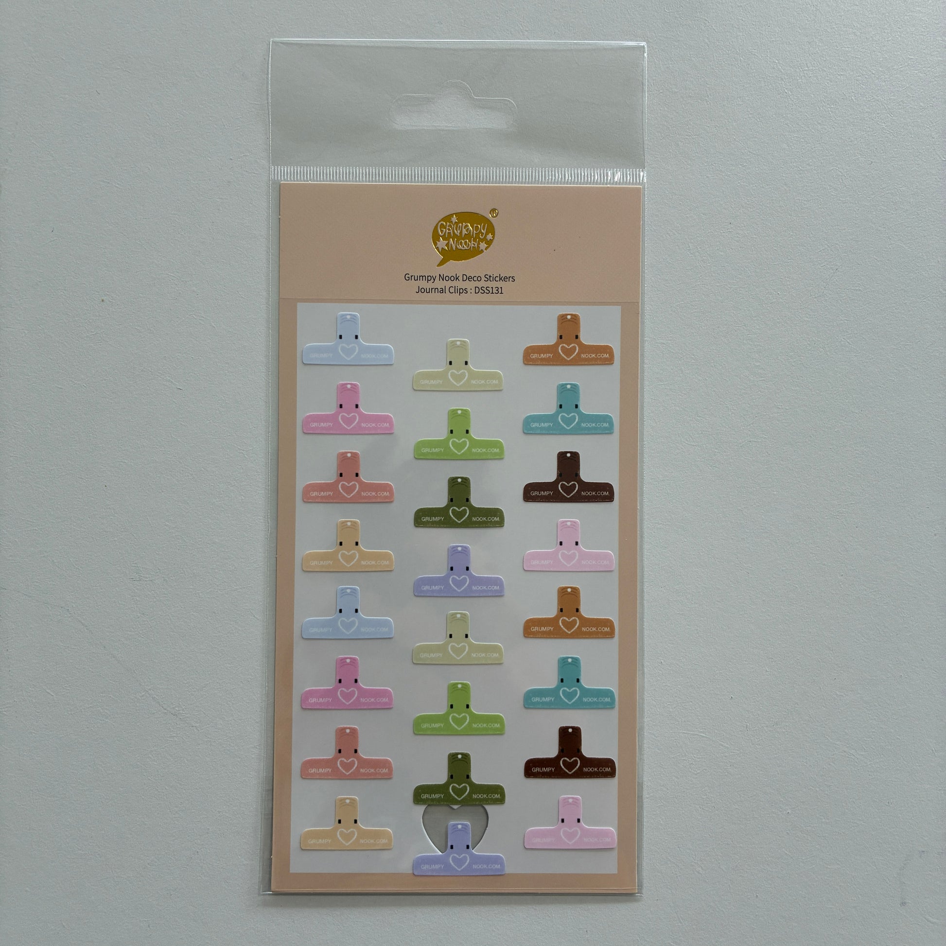 Journal Clip sticker sheet