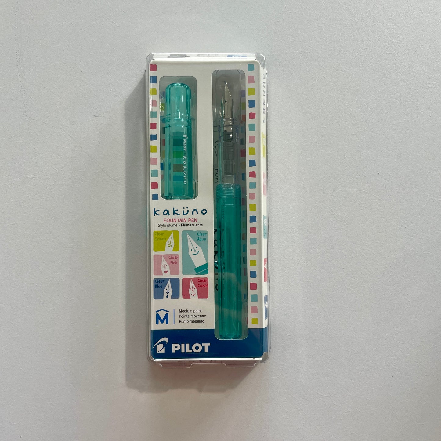 Pilot Kakuno Fountain Pen | Aqua Body