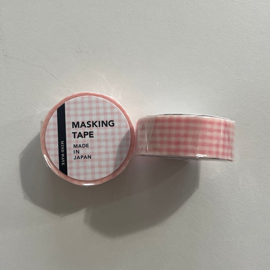 Pink Plaid Washi Tape