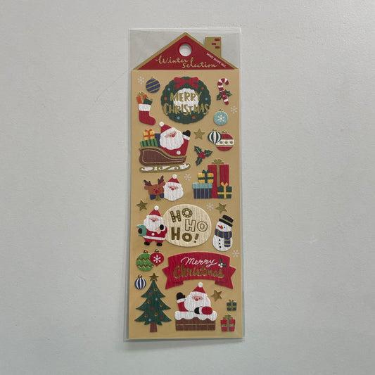 Winter Selection Christmas Foil Sticker Sheet